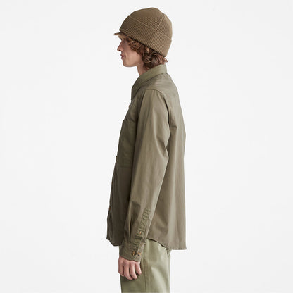 Mens Timberland Outdoor Heritage Overshirt for Men in Dark Green