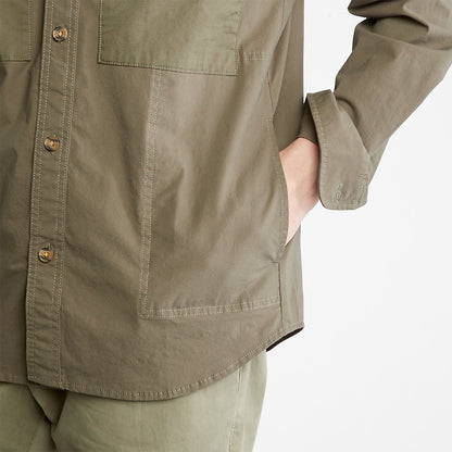 Mens Timberland Outdoor Heritage Overshirt for Men in Dark Green