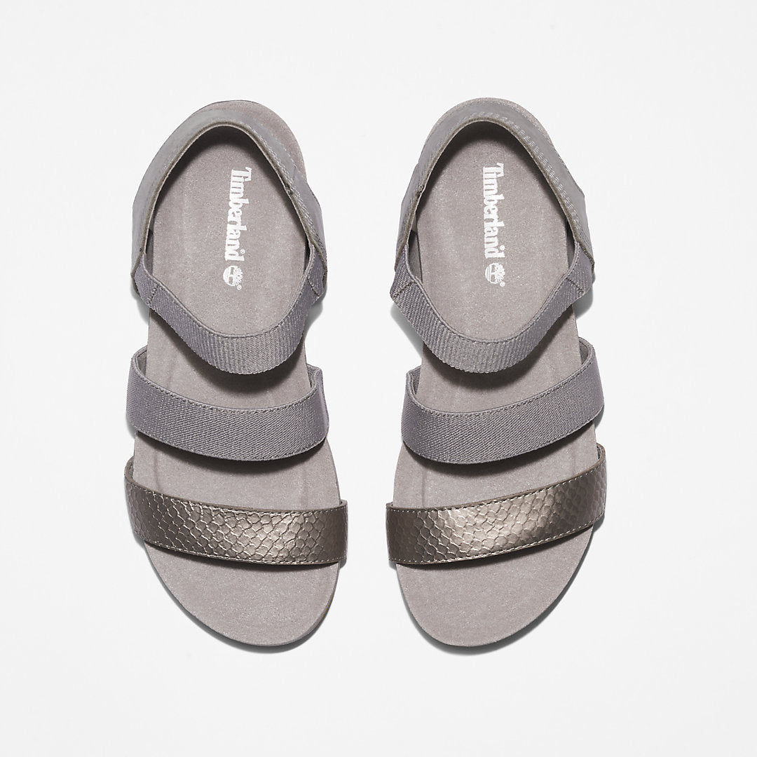 Womens Timberland Malibu Waves Ankle-strap Sandal for Women in Grey