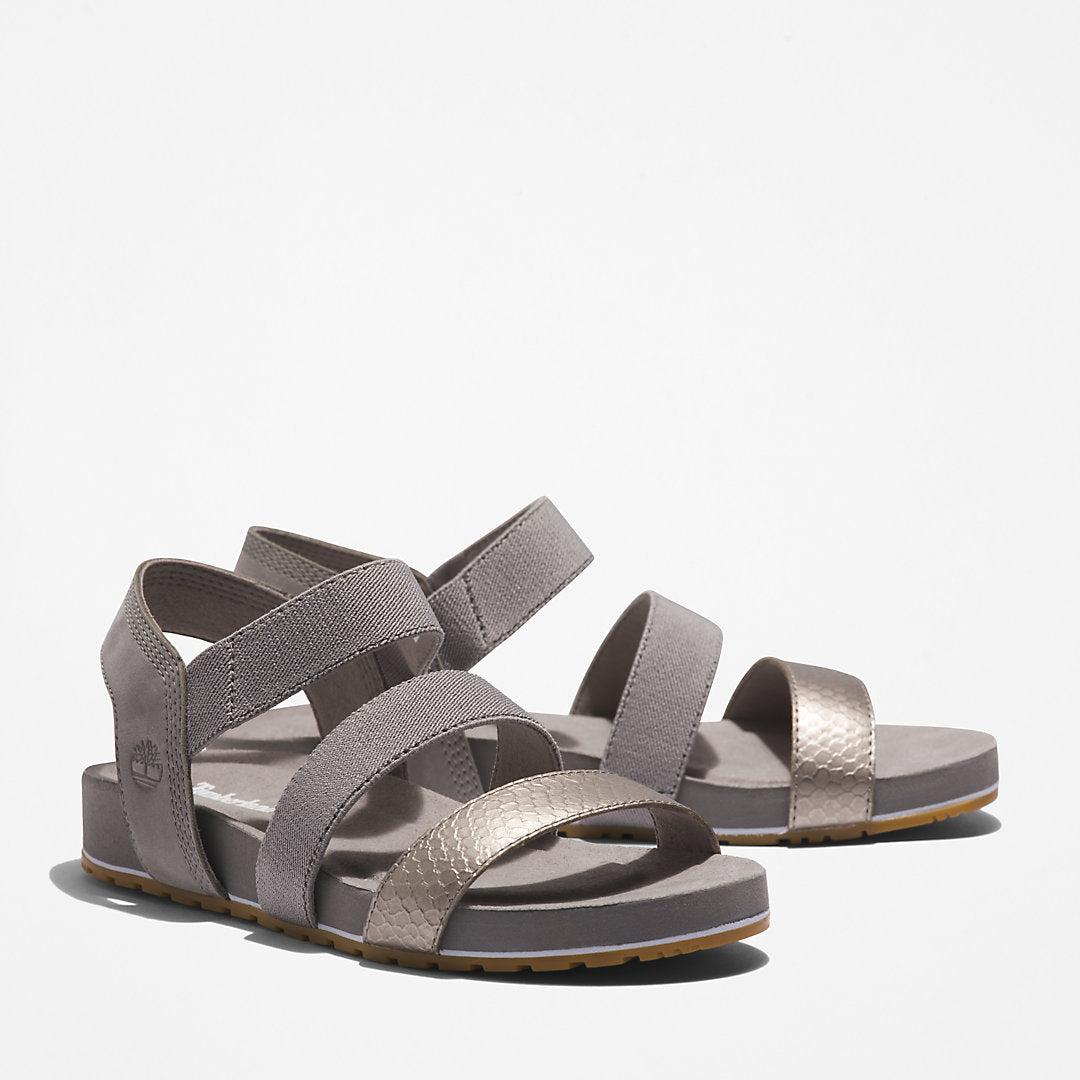 Womens Timberland Malibu Waves Ankle-strap Sandal for Women in Grey
