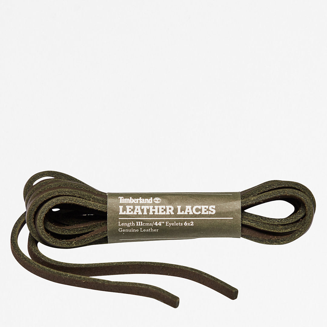 Mens Timberland 44-inch Flat Rawhide Replacement Laces in Green