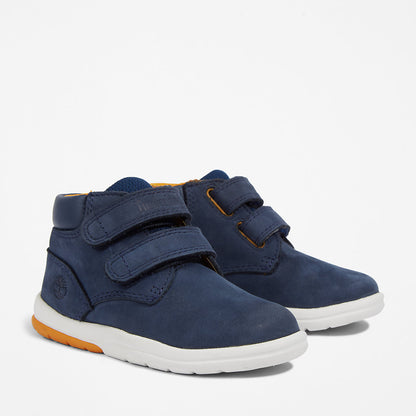 Kids Timberland Toddle Tracks Velcro Chukka for Toddler in Navy
