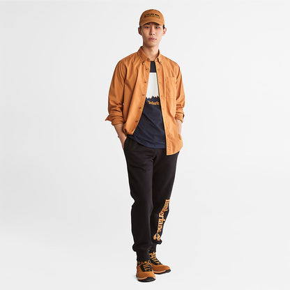 Mens Timberland Outdoor Heritage Washed Poplin Shirt for Men in Light Brown