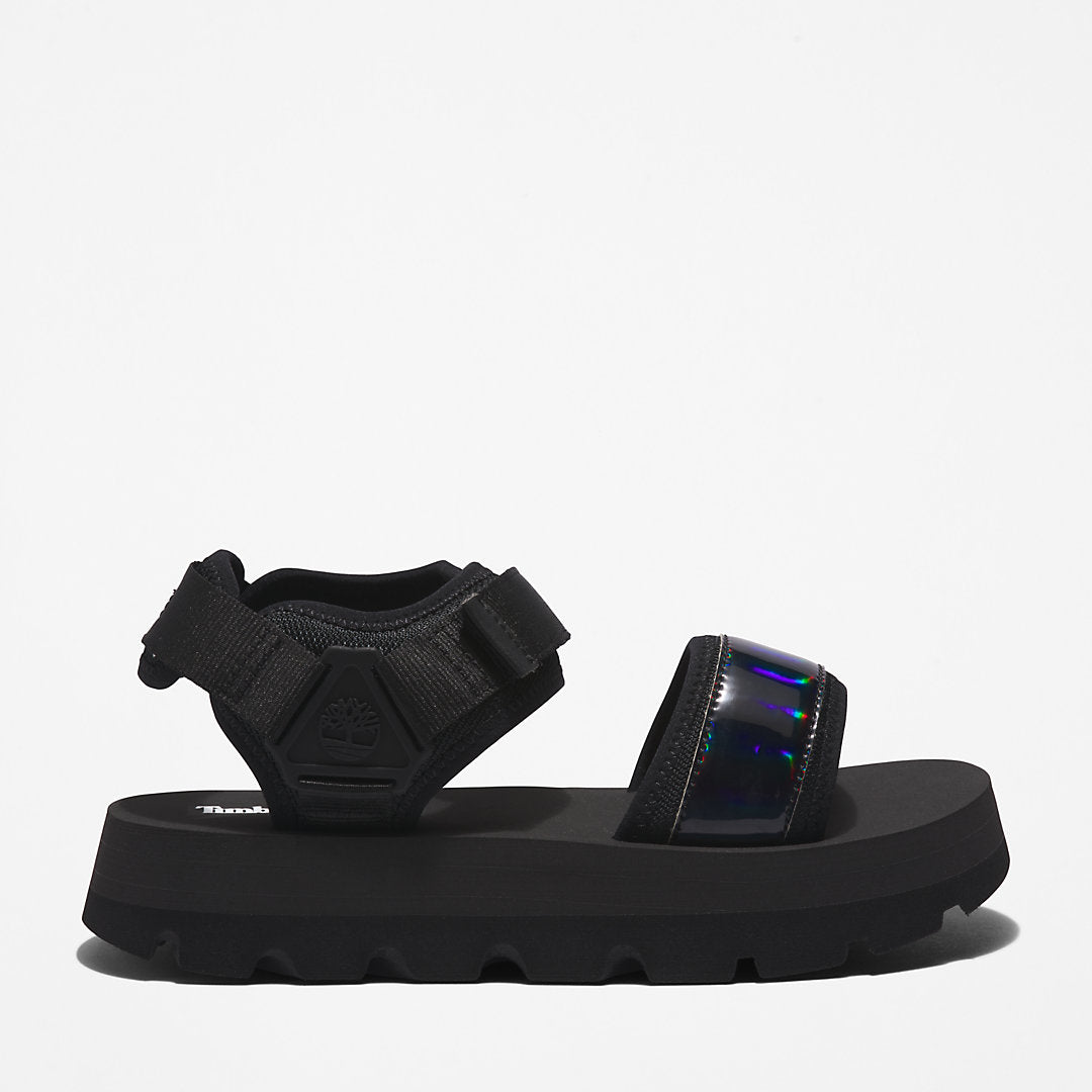 Womens Timberland Euro Swift Ankle-Strap Sandal for Women in Black