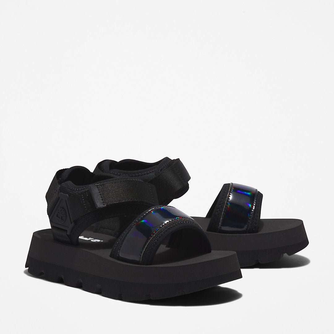 Womens Timberland Euro Swift Ankle-Strap Sandal for Women in Black