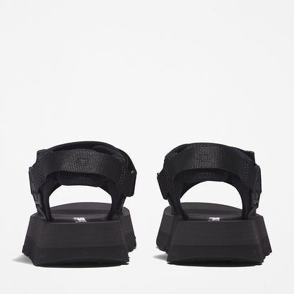 Womens Timberland Euro Swift Ankle-Strap Sandal for Women in Black