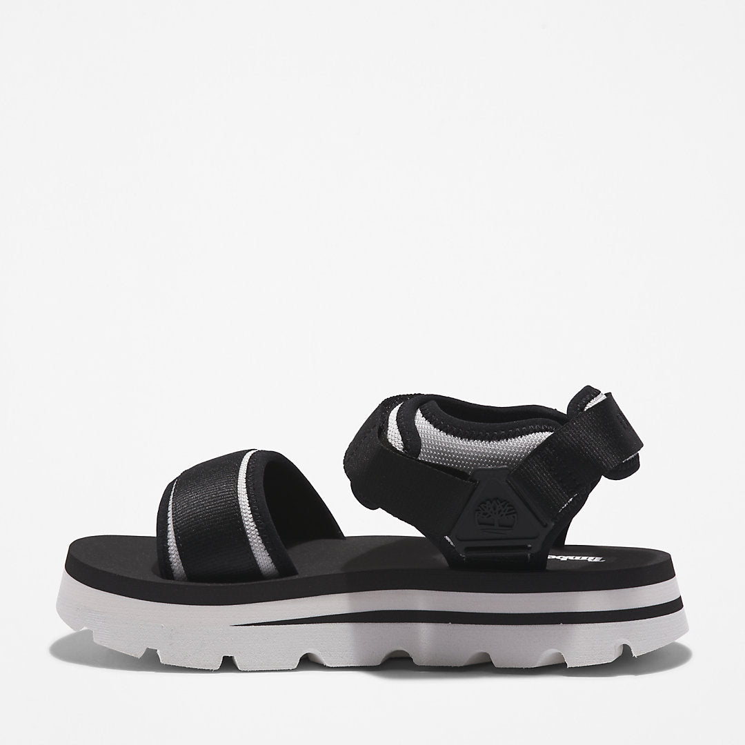Womens Timberland Euro Swift Ankle-Strap Sandal for Women in Monochrome Black