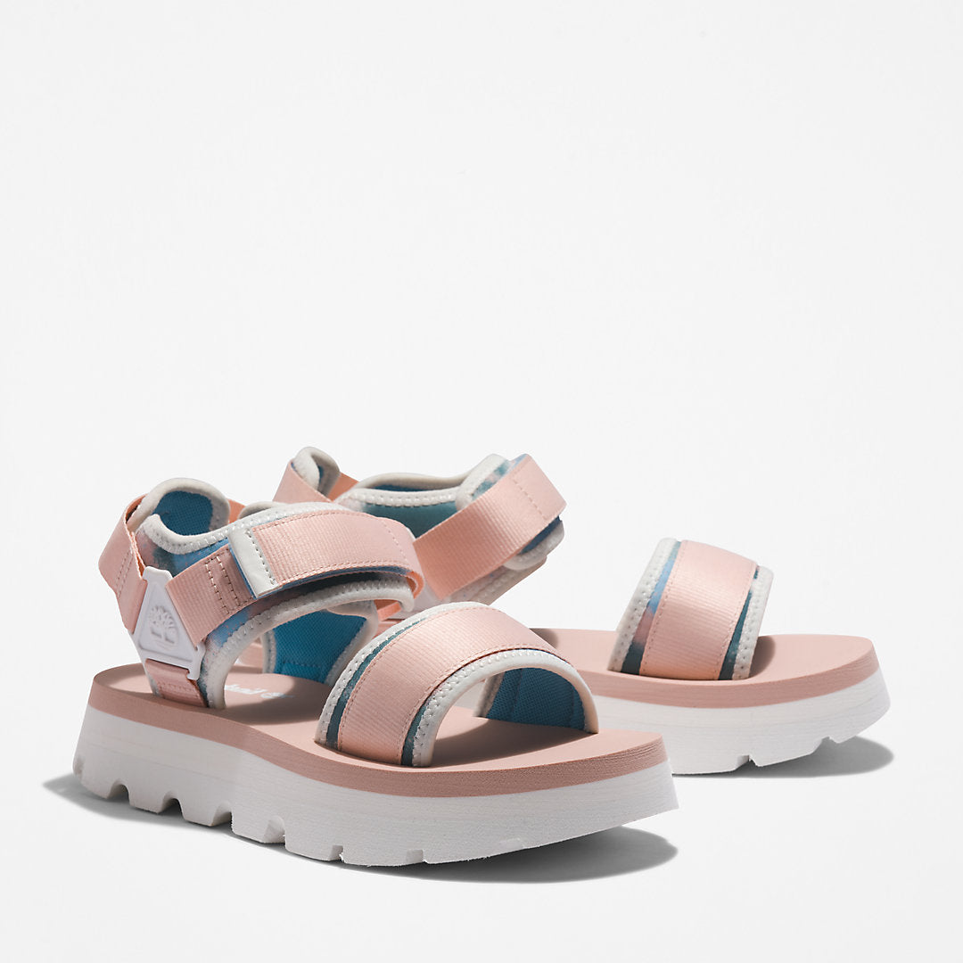 Womens Timberland Euro Swift Ankle-Strap Sandal for Women in Light Pink
