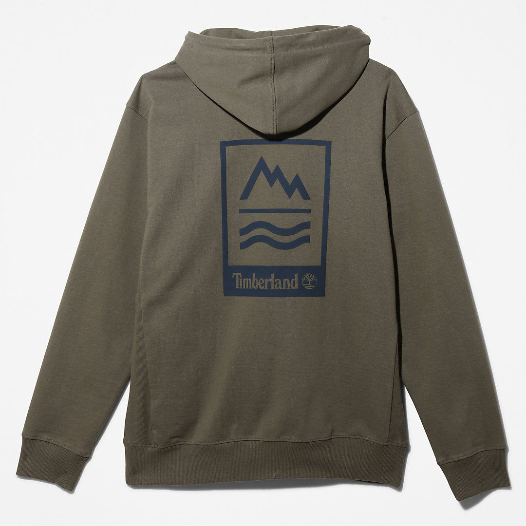 Mens Timberland Mountains-to-Rivers Hoodie for Men in Dark Green