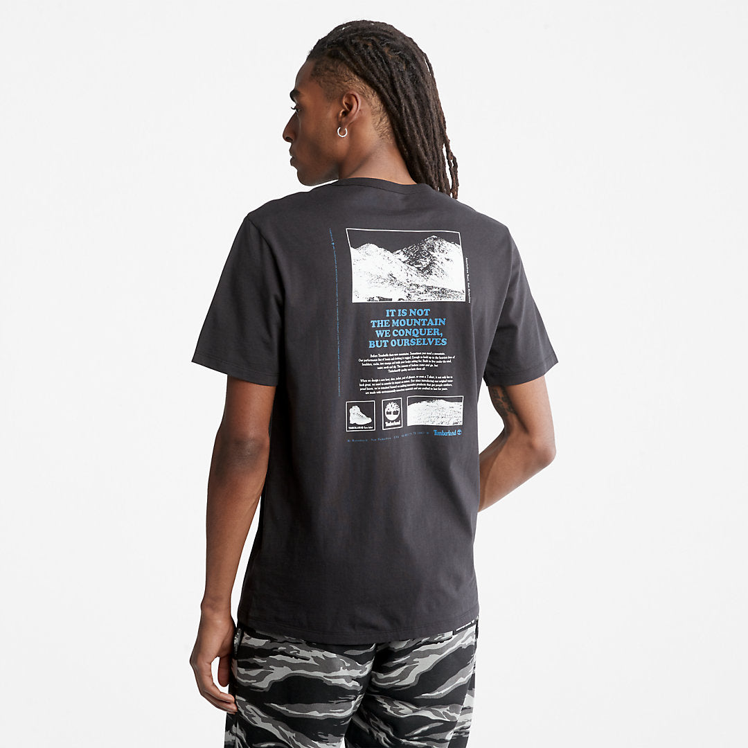 Mens Timberland Outdoor Heritage Boot-Logo T-Shirt for Men in Black