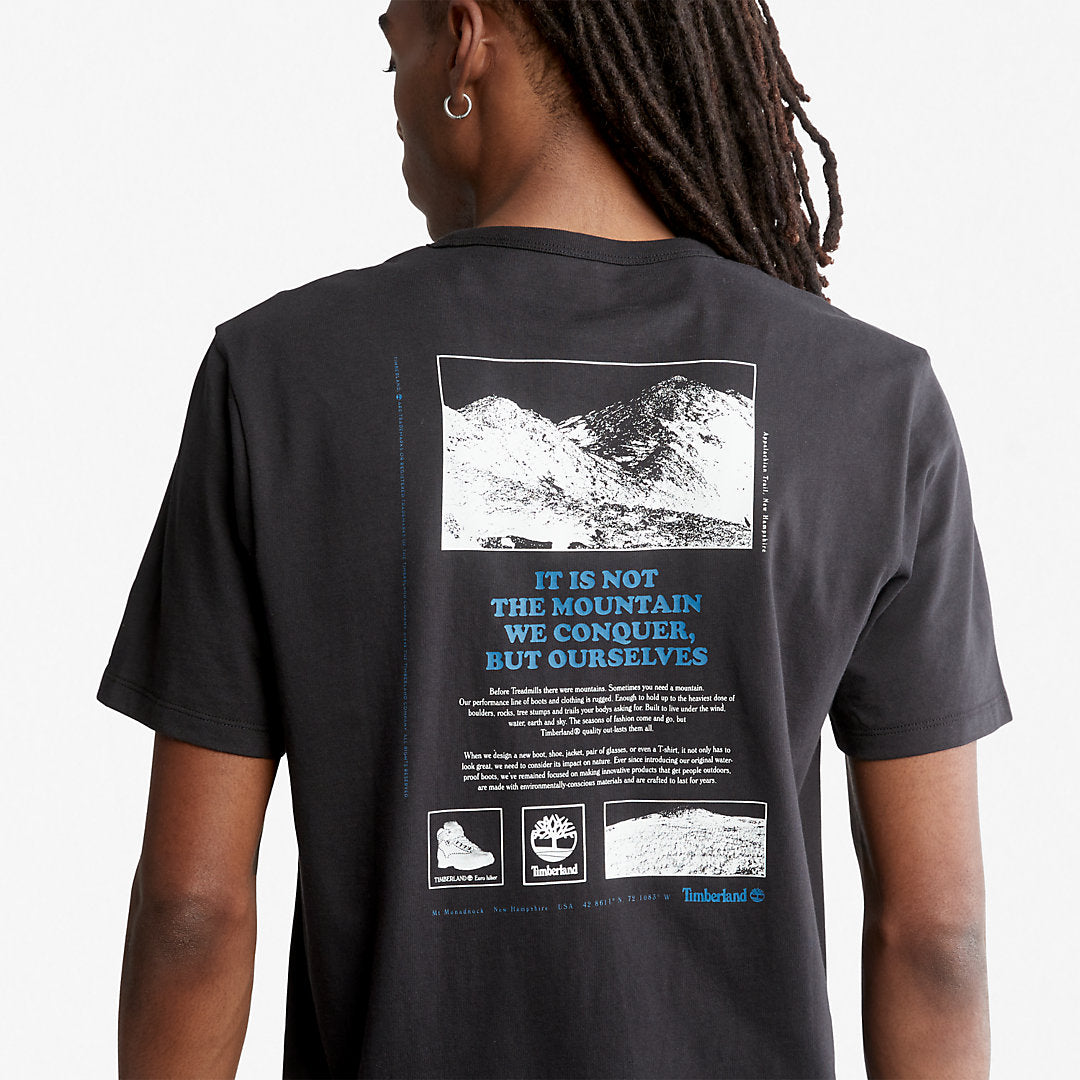 Mens Timberland Outdoor Heritage Boot-Logo T-Shirt for Men in Black