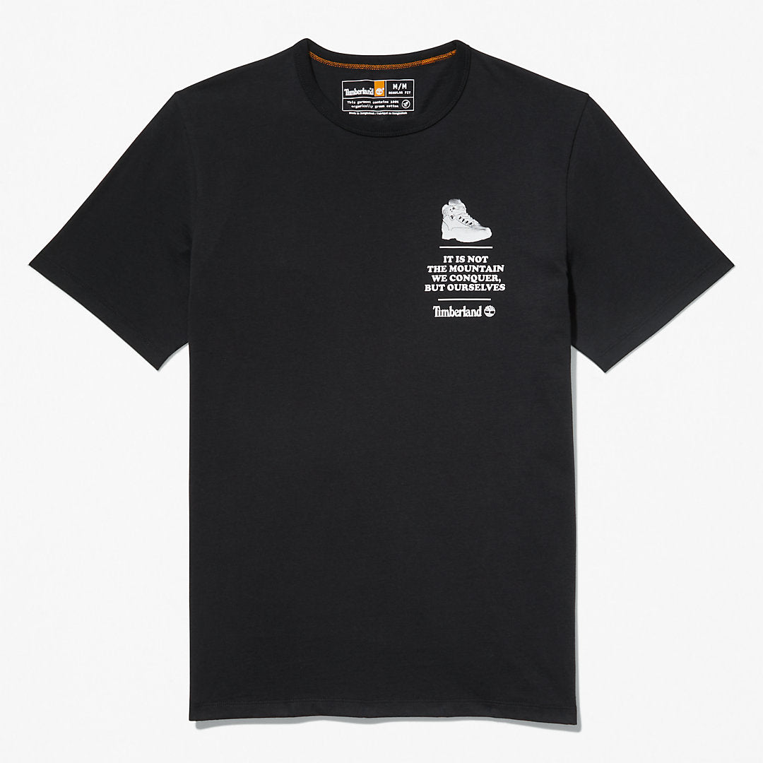 Mens Timberland Outdoor Heritage Boot-Logo T-Shirt for Men in Black