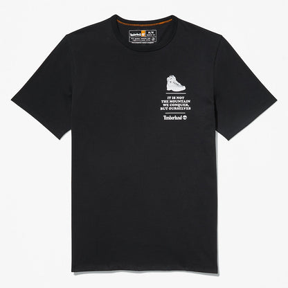 Mens Timberland Outdoor Heritage Boot-Logo T-Shirt for Men in Black