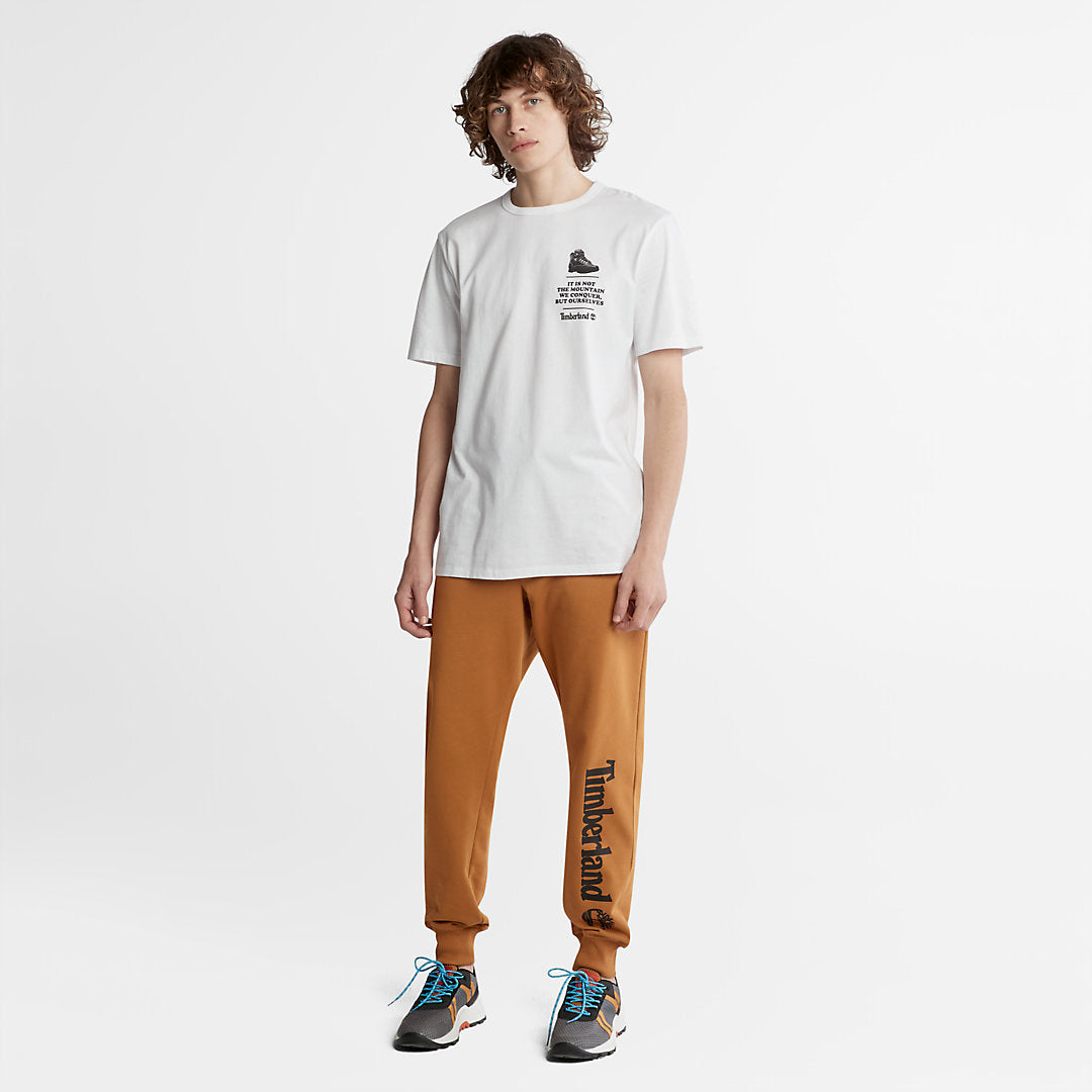 Mens Timberland Outdoor Heritage Boot-Logo T-Shirt for Men in White