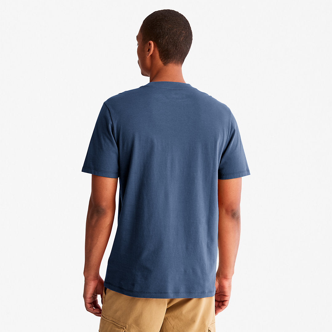 Mens Timberland Outdoor Heritage EK+ Graphic T-Shirt for Men in Blue