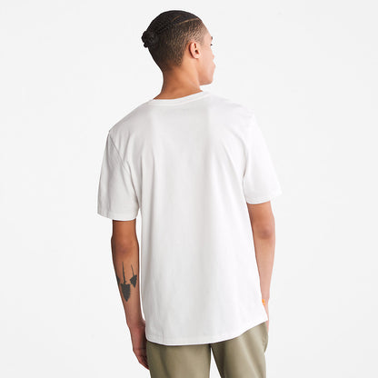 Mens Timberland Camo-Logo T-Shirt for Men in White