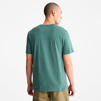 Mens Timberland Camo-Logo T-Shirt for Men in Light Green