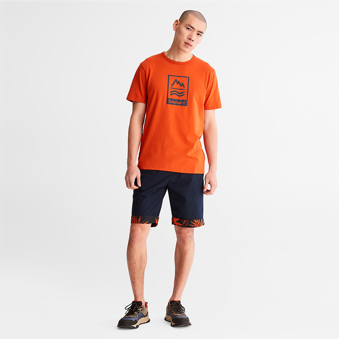 Mens Timberland Mountains-to-Rivers T-Shirt for Men in Orange