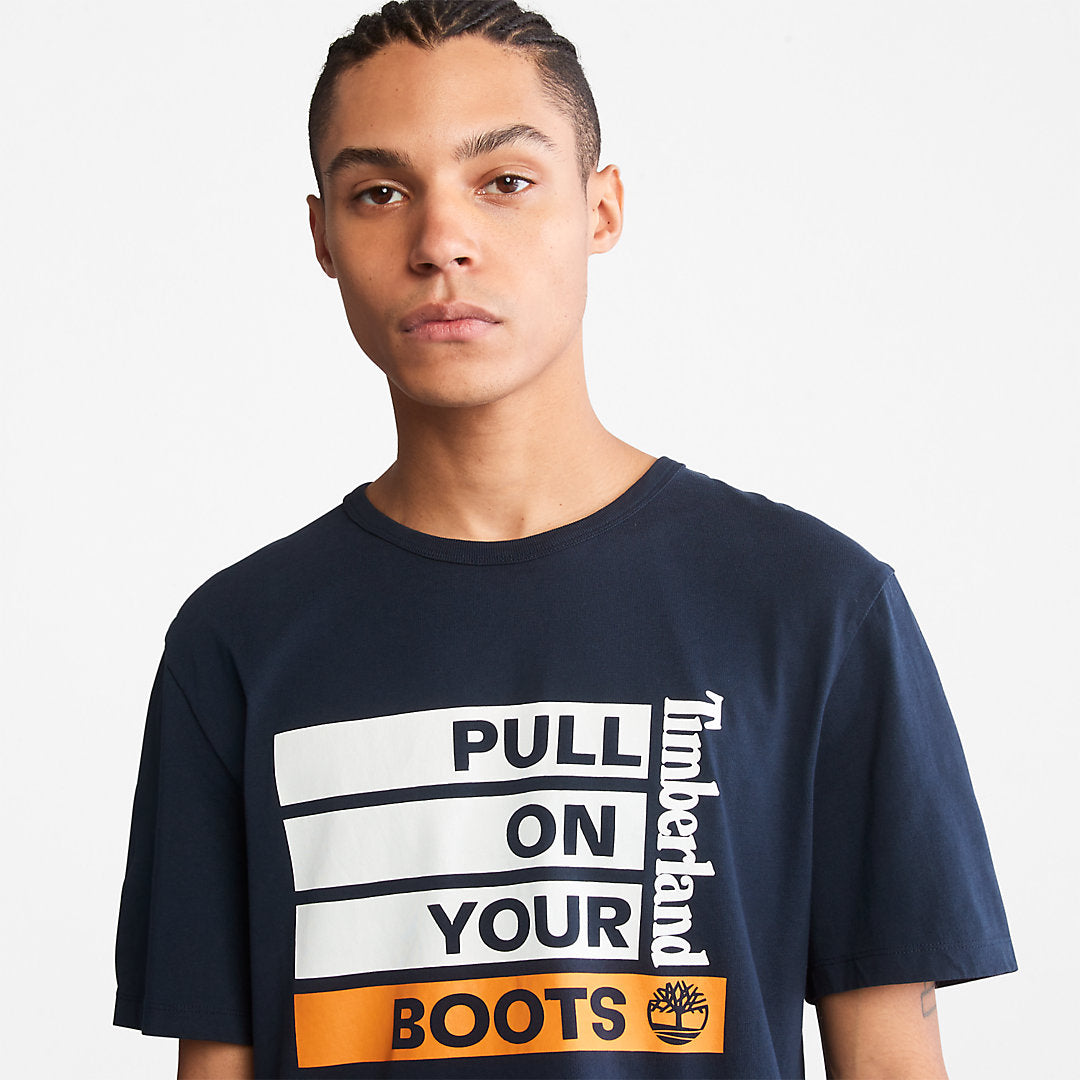 Mens Timberland Earth Day EK+ T-Shirt for Men in Navy