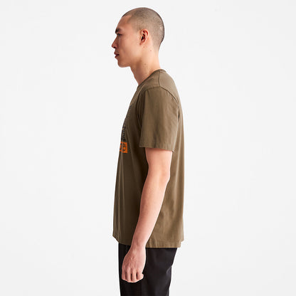 Mens Timberland Earth Day EK+ T-Shirt for Men in Dark Green