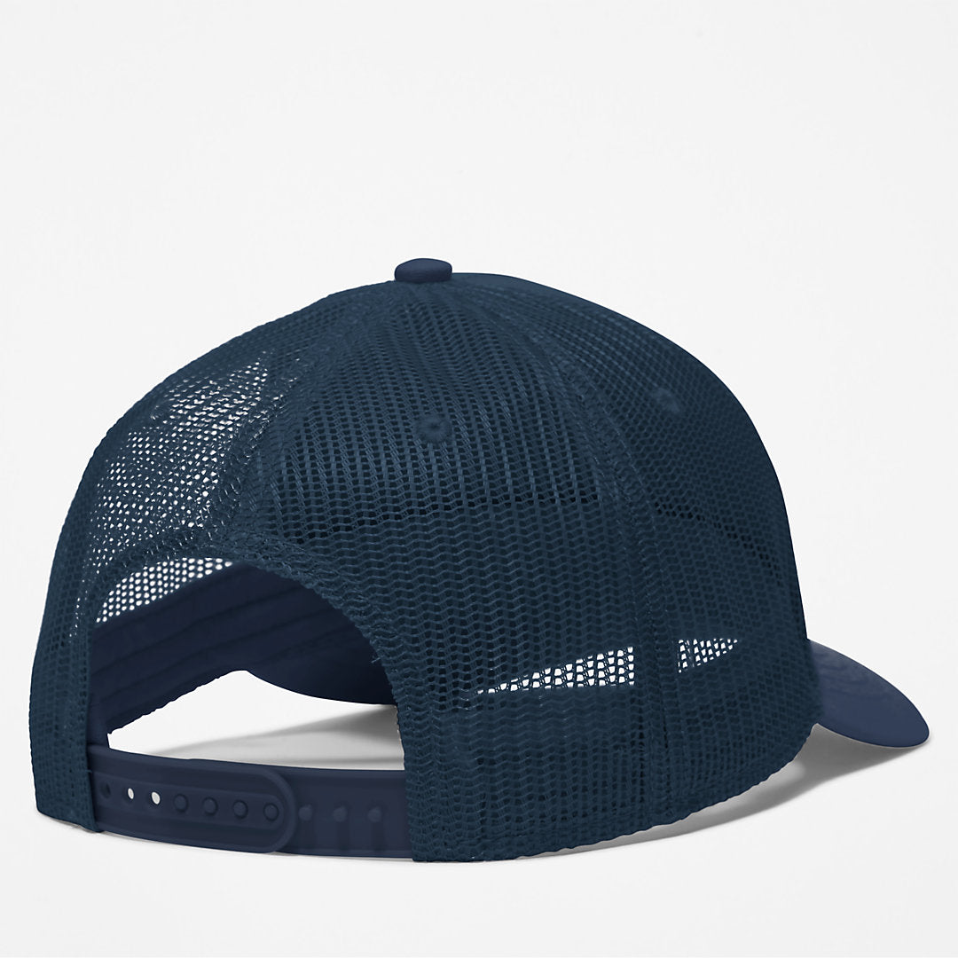 Mens Timberland Camping Patch Trucker Hat for Men in Blue