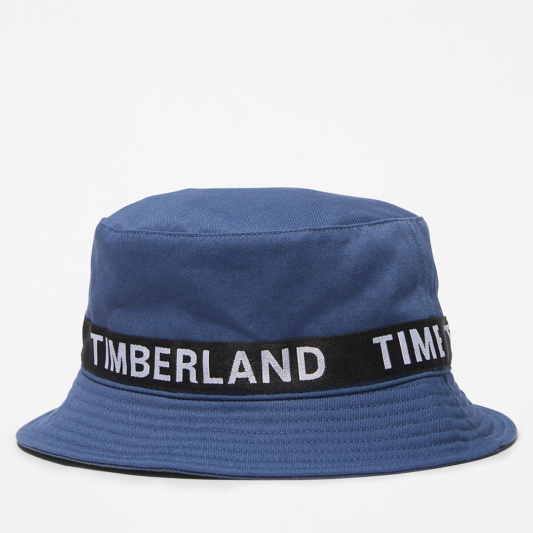 Mens Timberland Logo Bucket Hat for Men in Blue