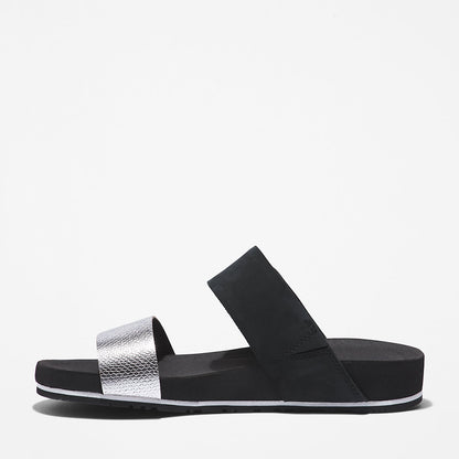 Womens Timberland Malibu Waves Slide Sandal for Women in Black