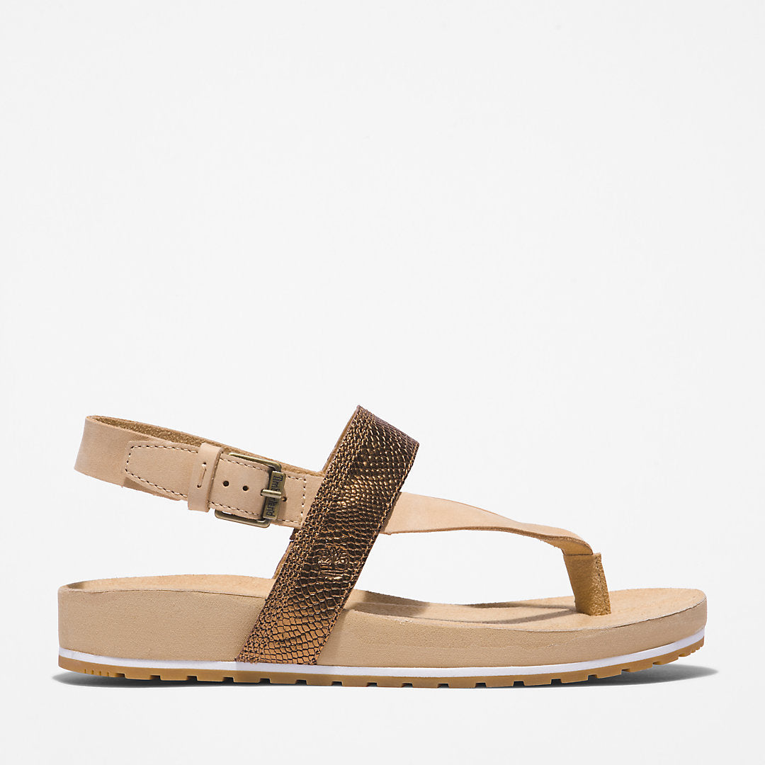 Womens Timberland Malibu Beach Flip-Flop Sandal for Women in Beige