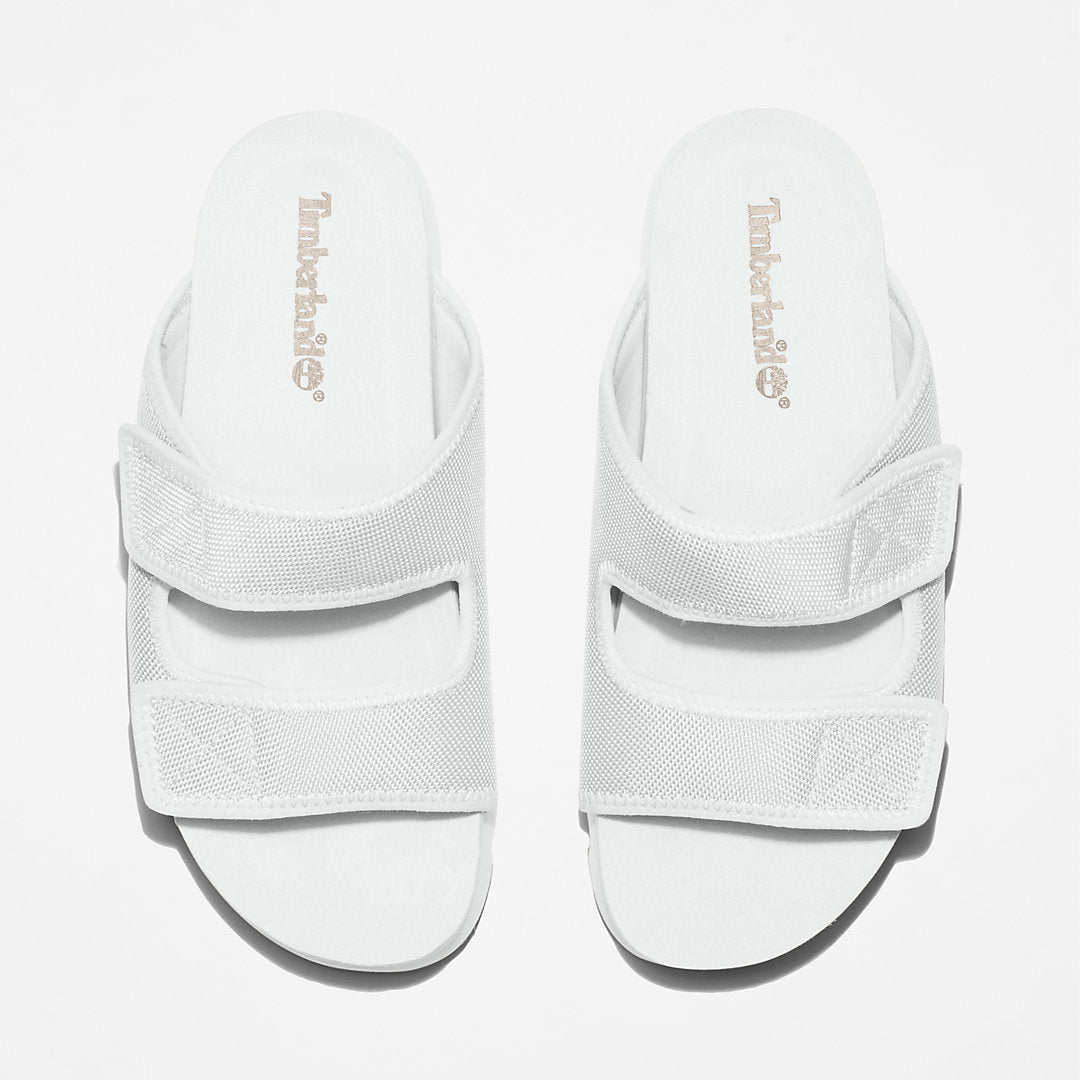 Womens Timberland Santa Monica Sunrise Double-Strap Sandal for Women in White