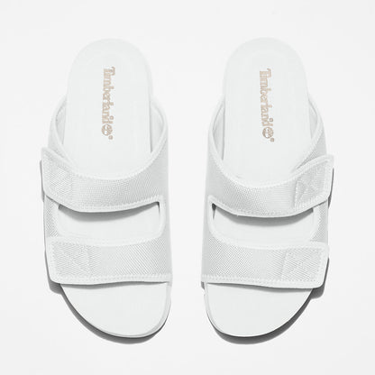 Womens Timberland Santa Monica Sunrise Double-Strap Sandal for Women in White
