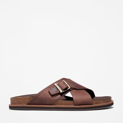 Mens Timberland Amalfi Vibes Cross Slide Sandal for Men in Brown