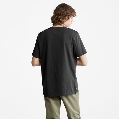 Mens Timberland Camo-Logo T-Shirt for Men in Black