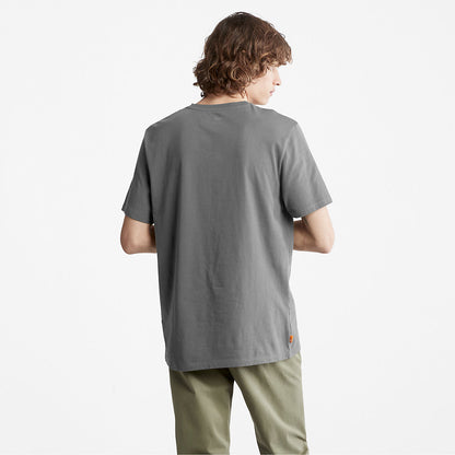 Mens Timberland Camo-Logo T-Shirt for Men in Grey