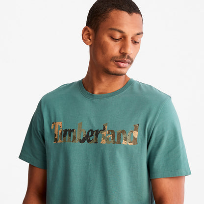 Mens Timberland Camo-Logo T-Shirt for Men in Green