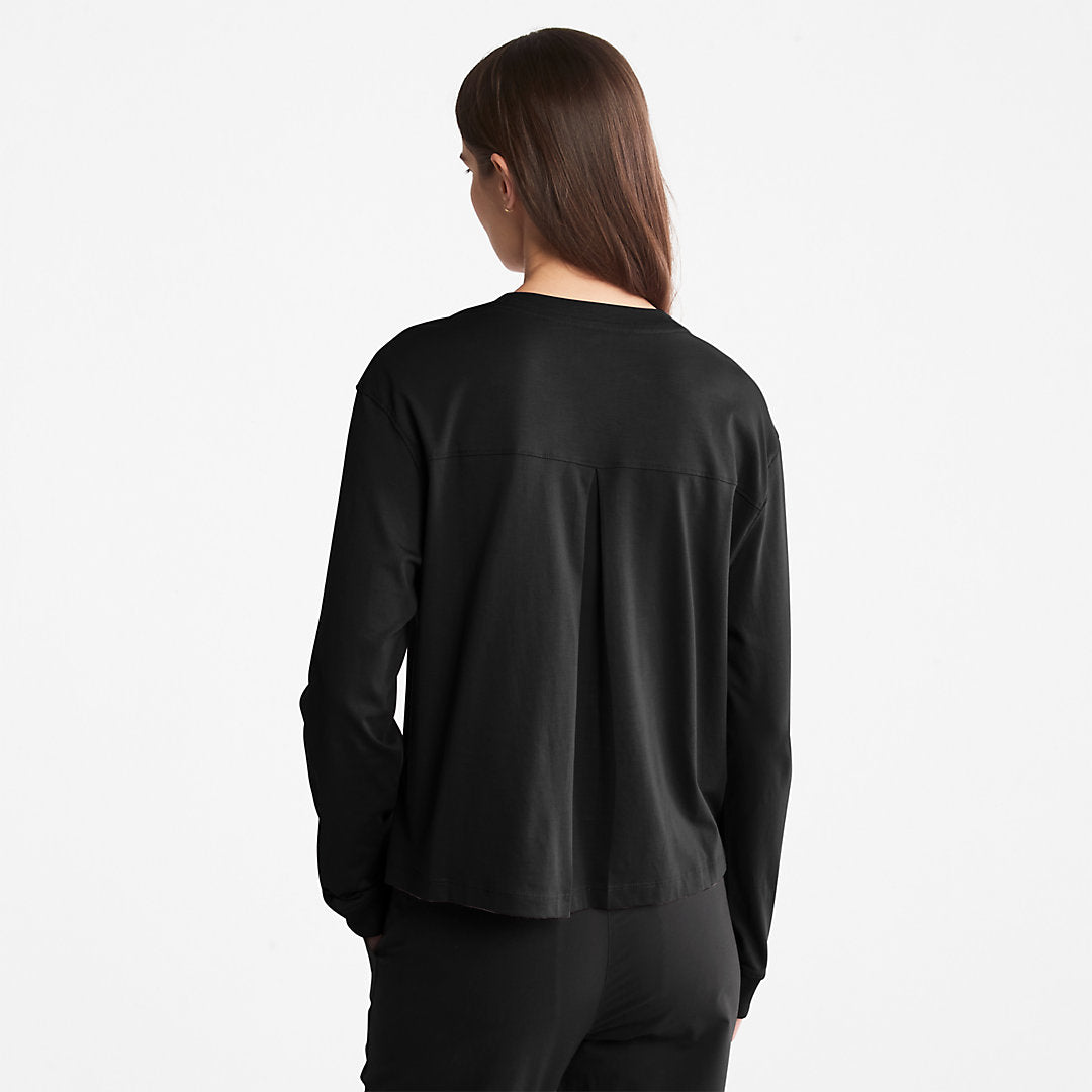 Womens Timberland Anti-Odour Supima® Cotton Long-sleeved T-Shirt for Women in Black