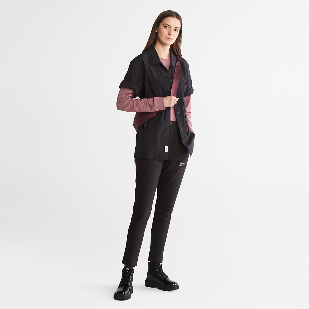 Womens Timberland Anti-Odour Supima® Cotton Long-sleeved T-Shirt for Women in Dark Pink