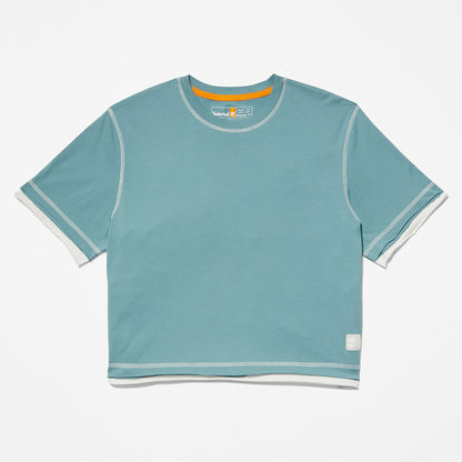 Womens Timberland Anti-Odour Supima® Cotton T-Shirt for Women in Teal