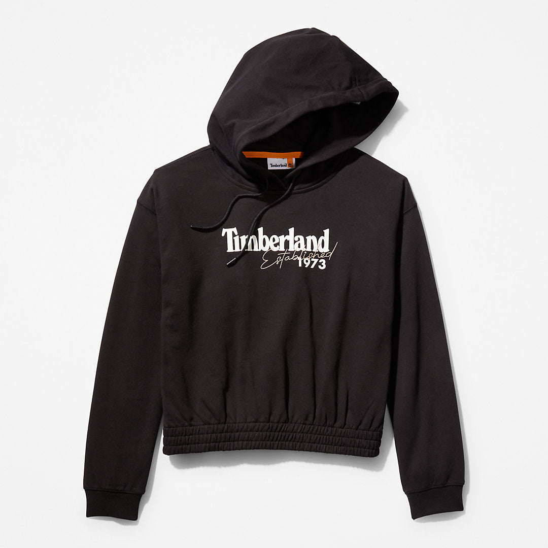 Womens Timberland Established 1973 Logo Hoodie for Women in Black
