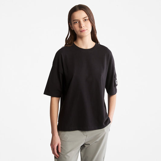 Womens Timberland Progressive Utility Pocket T-Shirt for Women in Black