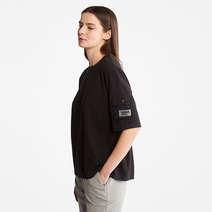 Womens Timberland Progressive Utility Pocket T-Shirt for Women in Black
