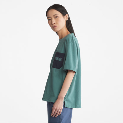 Womens Timberland TimberCHILL™ Pocket T-Shirt for Women in Teal
