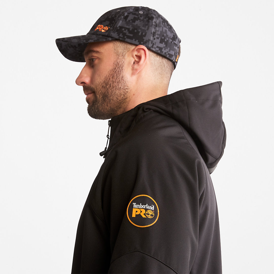 Mens Timberland Timberland PRO® Power Zip Hooded Softshell Jacket for Men in Black