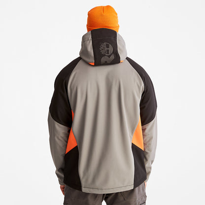 Mens Timberland Timberland PRO® Power Zip Hooded Softshell Jacket for Men in Grey