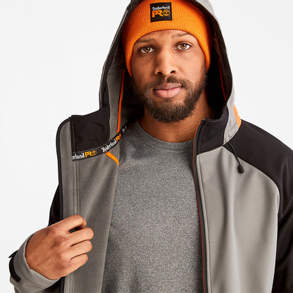 Mens Timberland Timberland PRO® Power Zip Hooded Softshell Jacket for Men in Grey