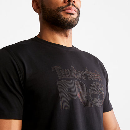 Mens Timberland Timberland PRO® Textured Graphic T-Shirt for Men in Black