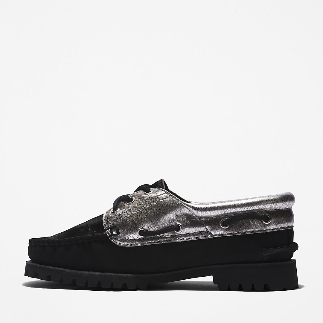 Womens Timberland Timberland® Noreen 3-Eye Boat Shoe for Women in Silver