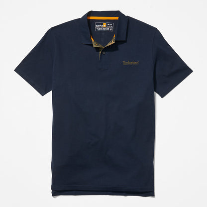 Mens Timberland Outdoor Heritage Polo Shirt for Men in Navy