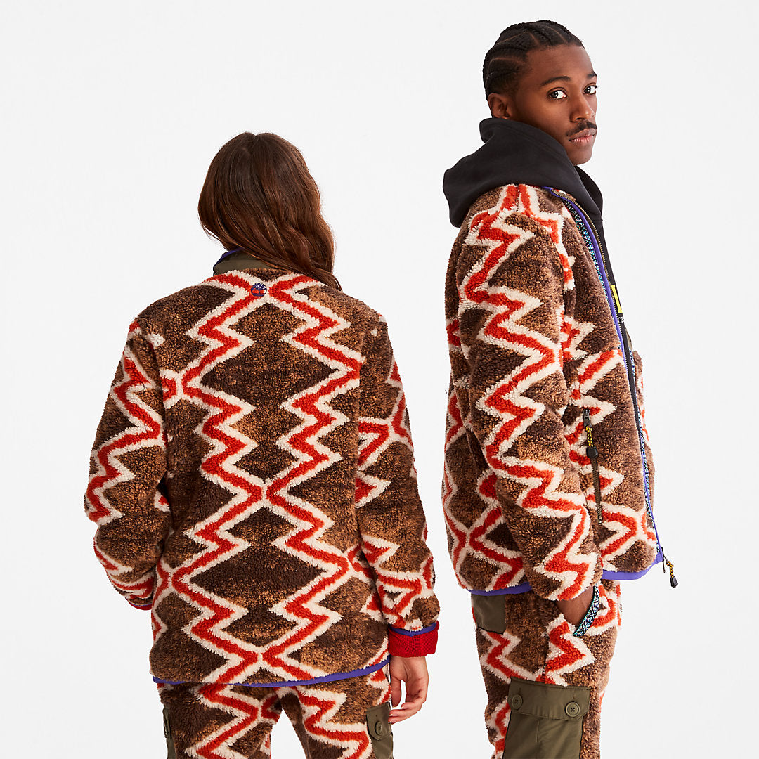 Mens Timberland Bee Line x Timberland® Fleece Jacket in Red