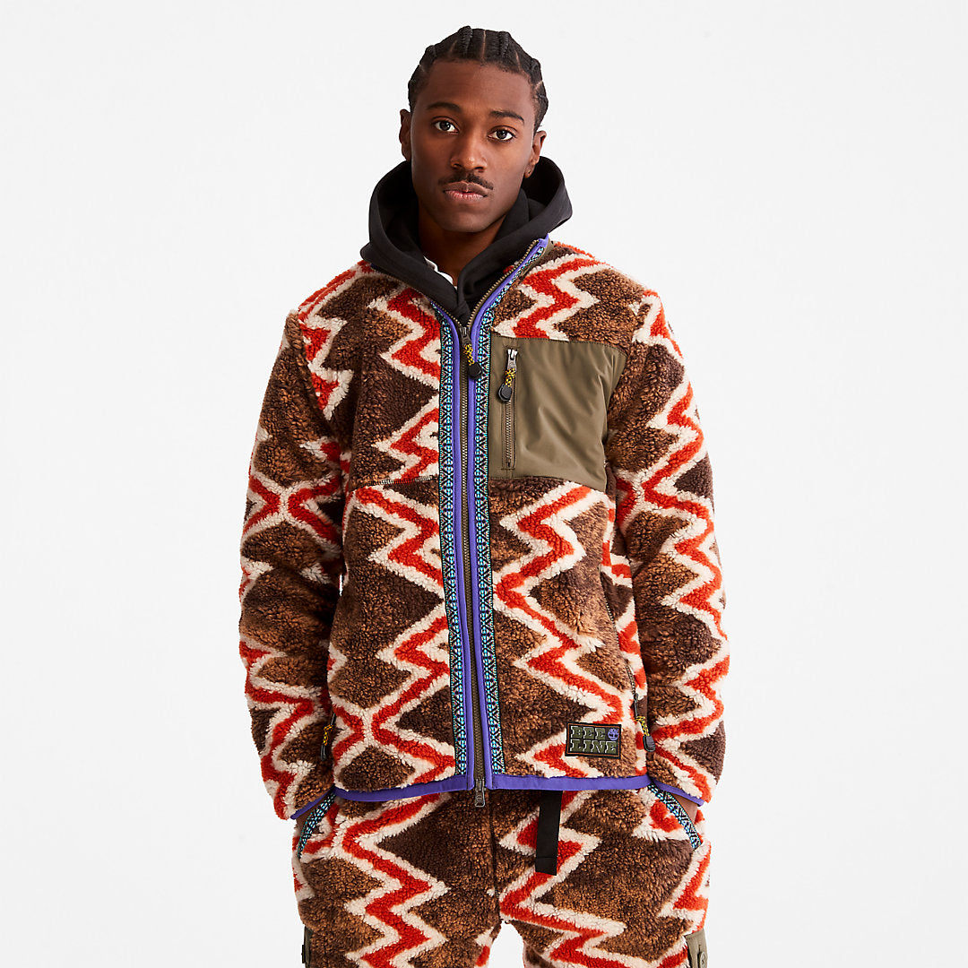 Mens Timberland Bee Line x Timberland® Fleece Jacket in Red