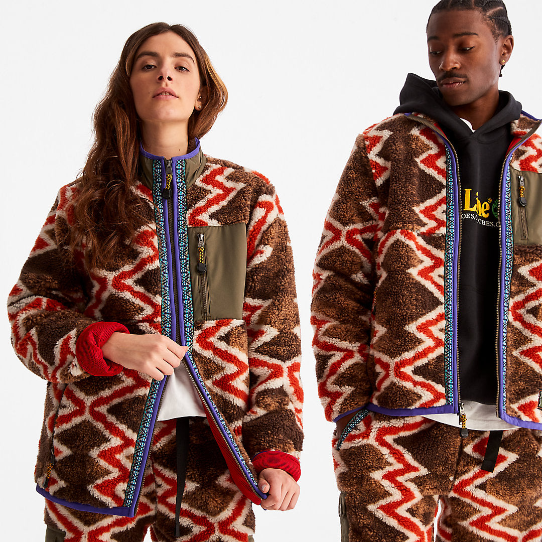 Mens Timberland Bee Line x Timberland® Fleece Jacket in Red